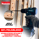ORIGINALNI MAKITA KOMPLET: AKUMULATORSKI VRTALNIK Z UDARNIM PIŠTOLOM + 26 DODATKOV + 2 BATERIJI – BLACK FRIDAY PONUDBA